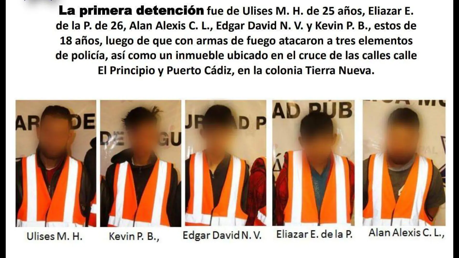 detenidos ataque